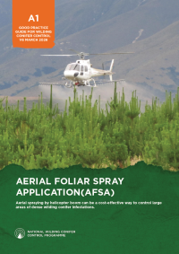 Aerial Foliar Spray Application good practice front cover dated May 2023