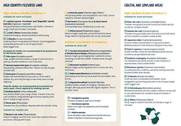 The Right Tree for Your Place - shelter planting guide page 2